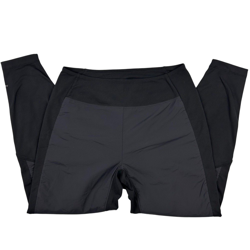 Arcteryx Essent Insulated Leggings Womens Large Black Winter Running Hiking Pant